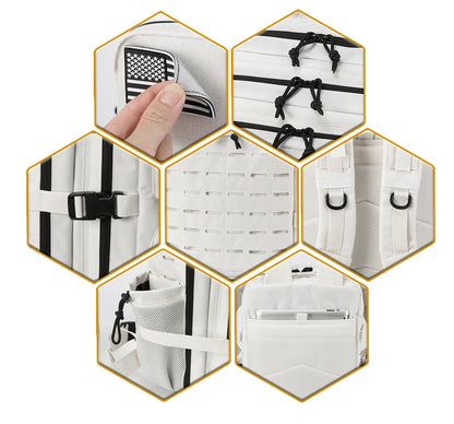 VoltPak™ Premium Tactical Backpack with Bottle Holder