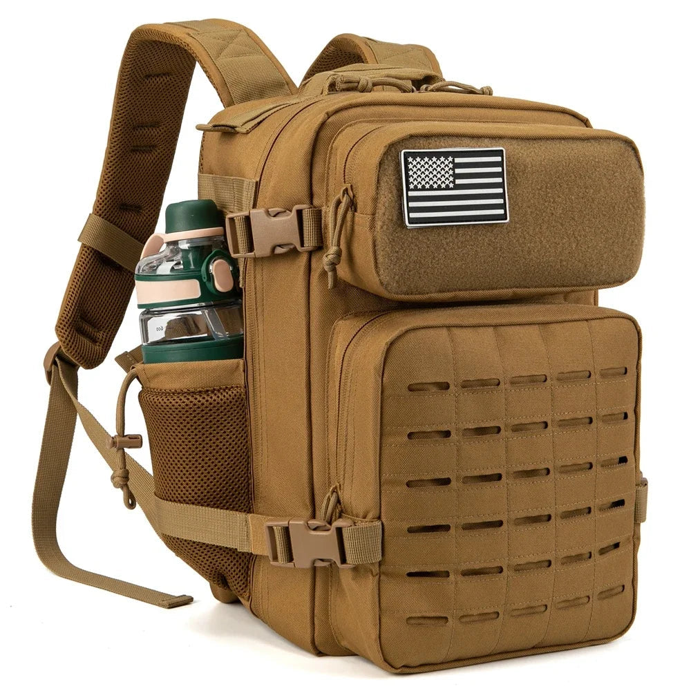 VoltPak™ Premium Tactical Backpack with Bottle Holder