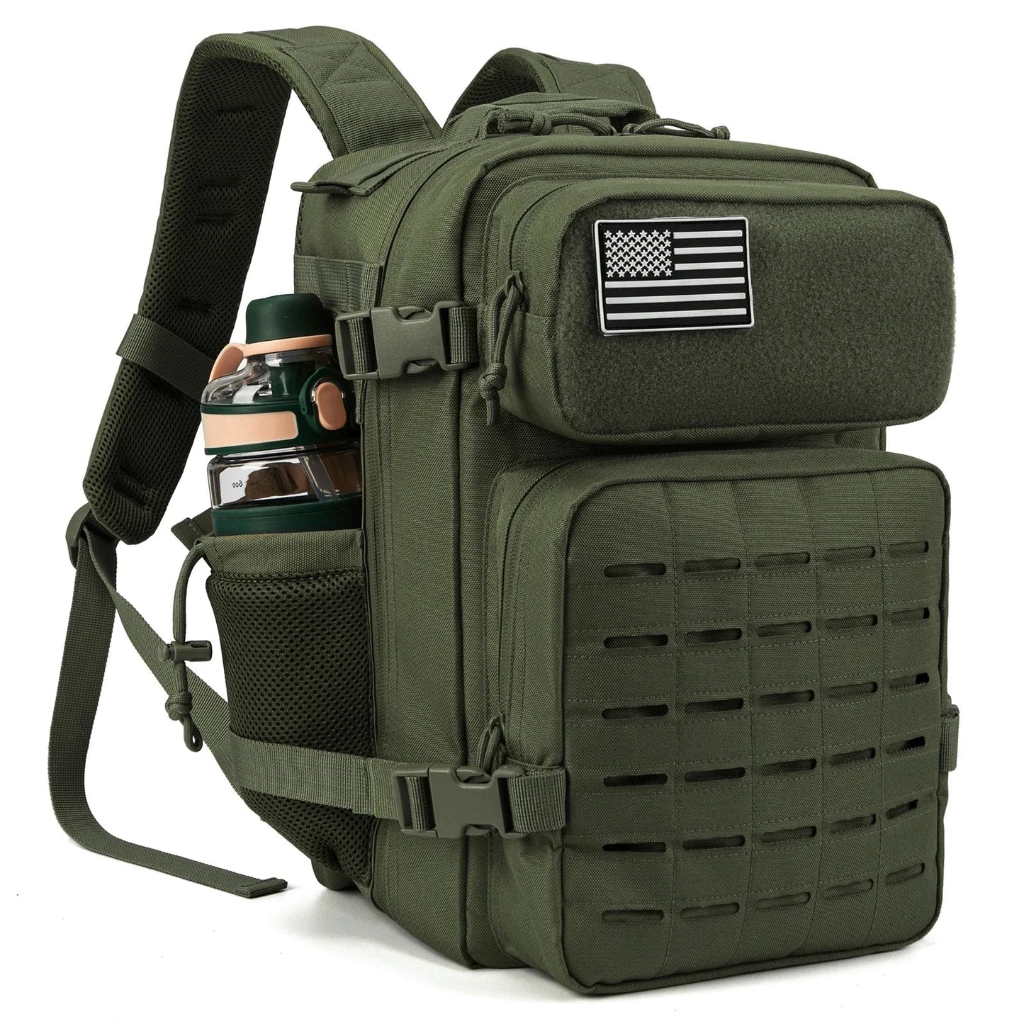 VoltPak™ Premium Tactical Backpack with Bottle Holder